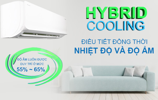 Công nghệ kiểm soát độ ẩm Hybrid Cooling trên máy lạnh